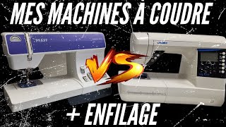 ENFILAGE  Présentation de mes machines à coudre  Pfaff VS Juki ✂️TUTO COUTURE 3 [upl. by Eenehs]