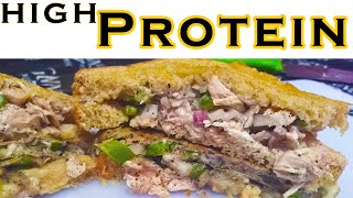 High Protein Bodybuilding Sandwich recipe  Low Carb Sandwich [upl. by Struve]