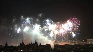 London NYE 2015 Fireworks Dan Thomas amp Cilla Black  Something Tells Me Club Remix [upl. by Markos408]