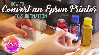 How to Convert an Epson Workforce Printer to Sublimation [upl. by Chelsy]