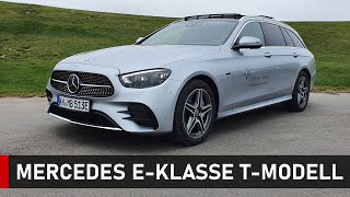 Der neue EKombi 2021 MercedesBenz EKlasse TModell 300de  Review Fahrbericht Test [upl. by Ellehctim]