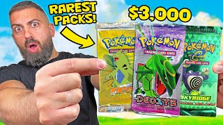 I Opened 3 of The Rarest Pokemon Packs In The World [upl. by Mathe]