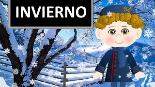 LAS ESTACIONES DEL AÑO  EL INVIERNO VIDEOS PARA NIÑOS  MATERIAL DIDÁCTICO [upl. by Nivled]