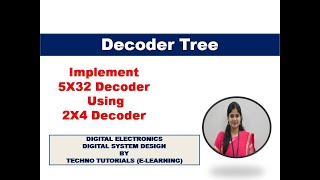 5 to 32 decoder using 2 to 4 Decoder  5 X 32 Decoder using 2 X 4 Decoder [upl. by Sheaff]