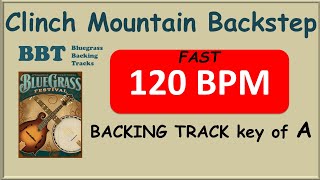 Clinch Mountain Backstep 120 bpm bluegrass backing track [upl. by Veleda]