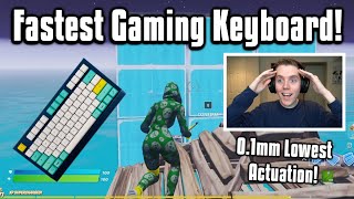 So I Tried The New FASTEST Keyboard In Fortnite Better Than Apex Pro [upl. by Ahsocin782]