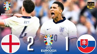 England vs Slovakia 21 •All Goals amp Highlights • EURO 2024 [upl. by Ariem]