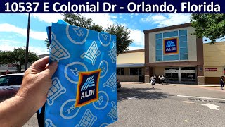 ALDI Shopping at 10537 E Colonial Drive Orlando Florida  Food Market Grocery Store 1723 [upl. by Leroj]