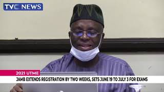 JAMB Extends UTME Registration By Two Weeks Sets June 19 To July 1 For Exam [upl. by Aloin]