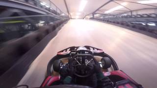 Go Pro Laps of TeamSport Sheffield  Indoor Go Karting [upl. by Ayatahs656]