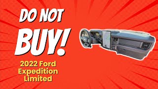 2022 Ford Expedition Limited Review 🚫  6 Surprising Reasons NOT to Buy [upl. by Wyon]