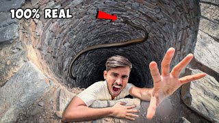 अंदर जाके गलती करदी 😲 I found snake in well 🐍 100 Real [upl. by Wailoo]