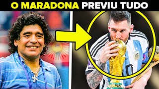 A Previsão de Maradona sobre Messi e a Argentina na Copa 2022 [upl. by Einahpts]