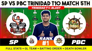 SP vs PBC  SP vs PBC Prediction  SP VS PBC 5TH West Indies Trinidad T10 Blast [upl. by Garratt]