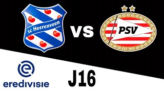 Heerenveen 10 PSV en vivo Eredivisie Jornada 16 [upl. by Yared]