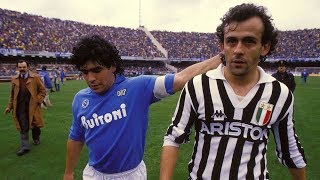 Michel Platini Vs Maradona 1986  Juventus x Napoli [upl. by Deden]