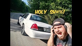 LOUD AF Rear Cat Delete on The Crown Vic Sounds Like a Monster Truck Pops Like a Rally Car [upl. by Francisco470]