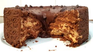 CHOCOTORTA ARGENTINA  EL MEJOR POSTRE SIN HORNO  CHOCOTORTA REDONDA [upl. by Lamrert726]