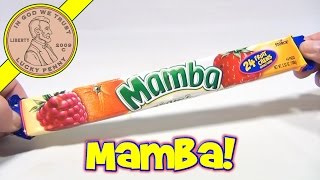 Mamba Fruit Chews Storck Candy  Compared to a Starburst and HiChew [upl. by Nylyak203]