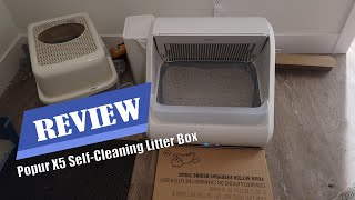 Popur X5 SelfCleaning Litter Box Review 2024  Watch before You Buy [upl. by Ahselat]