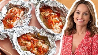 Giada De Laurentiis Cooks Salmon Baked in Foil  Everyday Italian  Food Network [upl. by Rebeka]