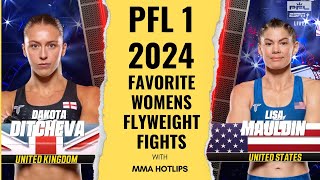 PFL1 2024 DAKOTA DITCHEVA vs LISA MAULDIN [upl. by Beaudoin]