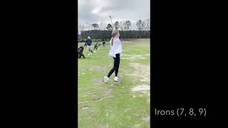 Emma Saulters Golf Swing [upl. by Arreik]