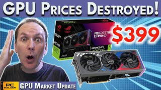 🚨 GPU Prices Destroyed 🚨 AMD vs NVIDIA Price War 🚨 Best GPU for Gaming 2024 March [upl. by Ttenyl]