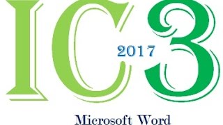 Practice questions on ic3 module 2  Microsoft Word [upl. by Auhsuoj966]