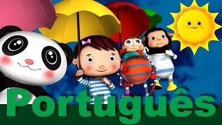 Chuva chuva vá embora  canções infantis  LittleBabyBum [upl. by Baseler870]