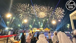 UAE skies light up for 2024 New Year fireworks [upl. by Fortunato26]