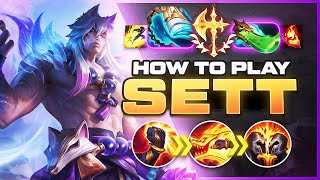 HOW TO PLAY SETT SEASON 13  BEST Build amp Runes  Season 13 Sett guide  League of Legends [upl. by Anwat]