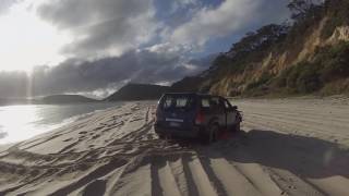 Getting bogged at Rainbow Beach [upl. by Araiek]