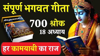 संपूर्ण भगवत गीता  Bhagwat Geeta 18 Chapters 700 Verses bhagwatgeeta geetagyan krishnavani [upl. by Constantia]