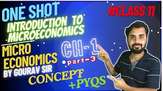 INTRODUCTION to MICROECONOMICS Class 11 PART 3  MICROECONOMICS  BY Gourav sir [upl. by Edris]