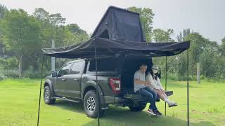 4x4 Car Roof Side Awning truck camping car outdoor awning tent truck pickup offroad awning [upl. by Masry]