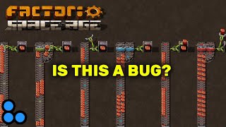 Factorio 20 Inserter Bug Weird Inserter Unloading into Splitters [upl. by Onoitna562]