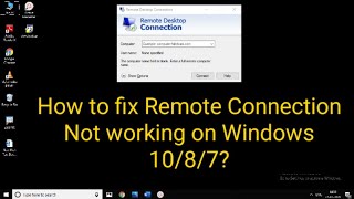 How to Fix Remote Desktop Connection Not working  Tamil  RAM Solution [upl. by Rahab]