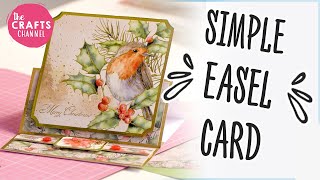 Easel Card Tutorial Simple DIY [upl. by Annoik]