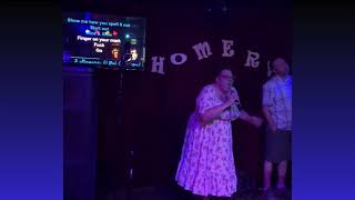 Eleven Sings Finger by Scene Queen at IRL karaoke [upl. by Yreffej]