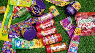 Some lots of new skittles candies and yummy Cadbury lickables chocolate [upl. by Idnod]