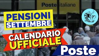 PENSIONI PAGAMENTI SETTEMBRE 👉 DATE UFFICIALI RITIRO IN CONTANTI POSTE 📅 ☑️ [upl. by Veal]