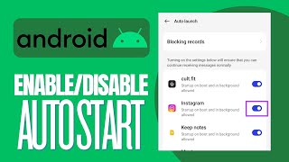 How to Enable or Disable App Auto starting on Android [upl. by Isman]