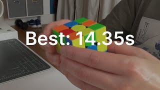 Rubiks cube solved in under 15 seconds  1435s [upl. by Eceinart840]