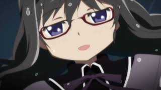 Magia Record english dub  Homura saves Madoka and Sayaka [upl. by Nwahsak888]