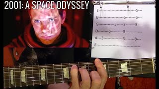 2001 A Space Odyssey Theme  Guitar Lesson [upl. by Enrika55]