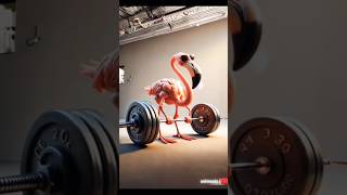 Old Flamingo lifting 330 kg weight 😱 phonk ai gym weightlifting viralvideo [upl. by Ainollopa]