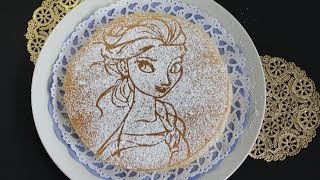 Pancake Recipe Snow Queen Elsa Frozen ホットケーキミックスで作るパンケーキ エルサ風 [upl. by Millman122]