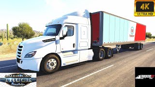 ATS  TRUCKERSMP LIVE PHOENIX TO SHOW LOW FREIGHTLINER TRUCK  LOGITECH G923  4K RESO GAMING [upl. by Adnic]