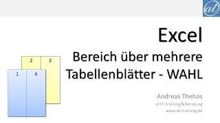 Excel  582  SVERWEIS über mehrere Tabellenblätter mit WAHL [upl. by Sassan675]